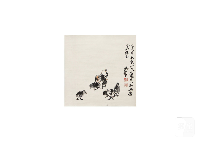 二十世纪  雏鸡图镜片